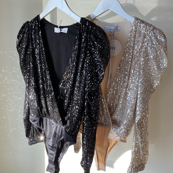 Lala Bodysuit In Silver - Picture 2 of 2